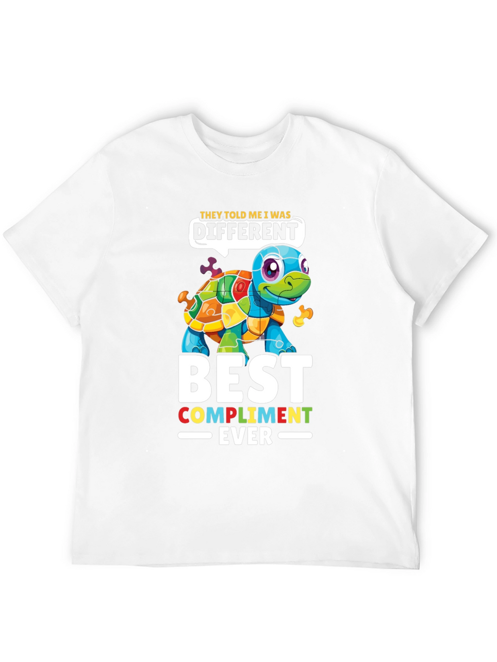 Autism Awareness Puzzle Turtle T-Shirt