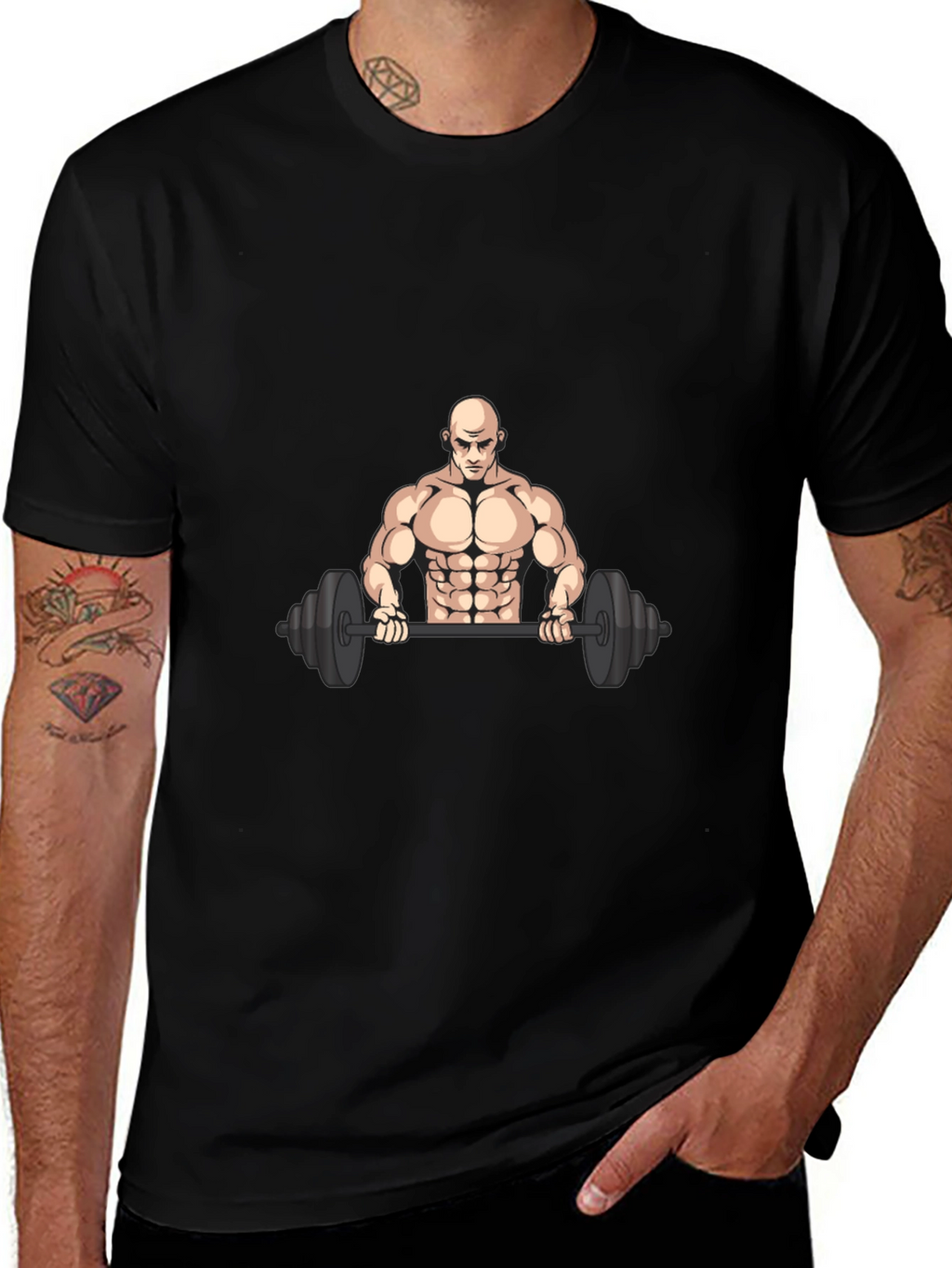 Weightlifting Graphic Tee - Black