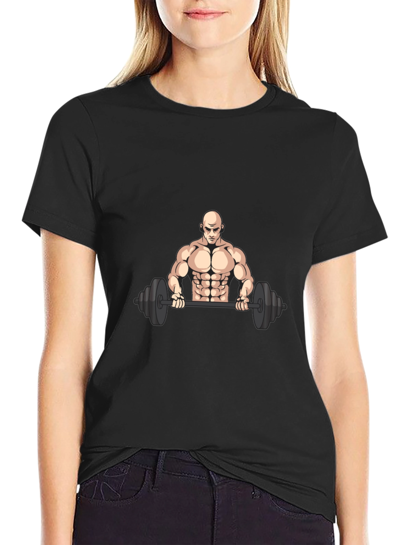 Weightlifting Graphic Tee - Black