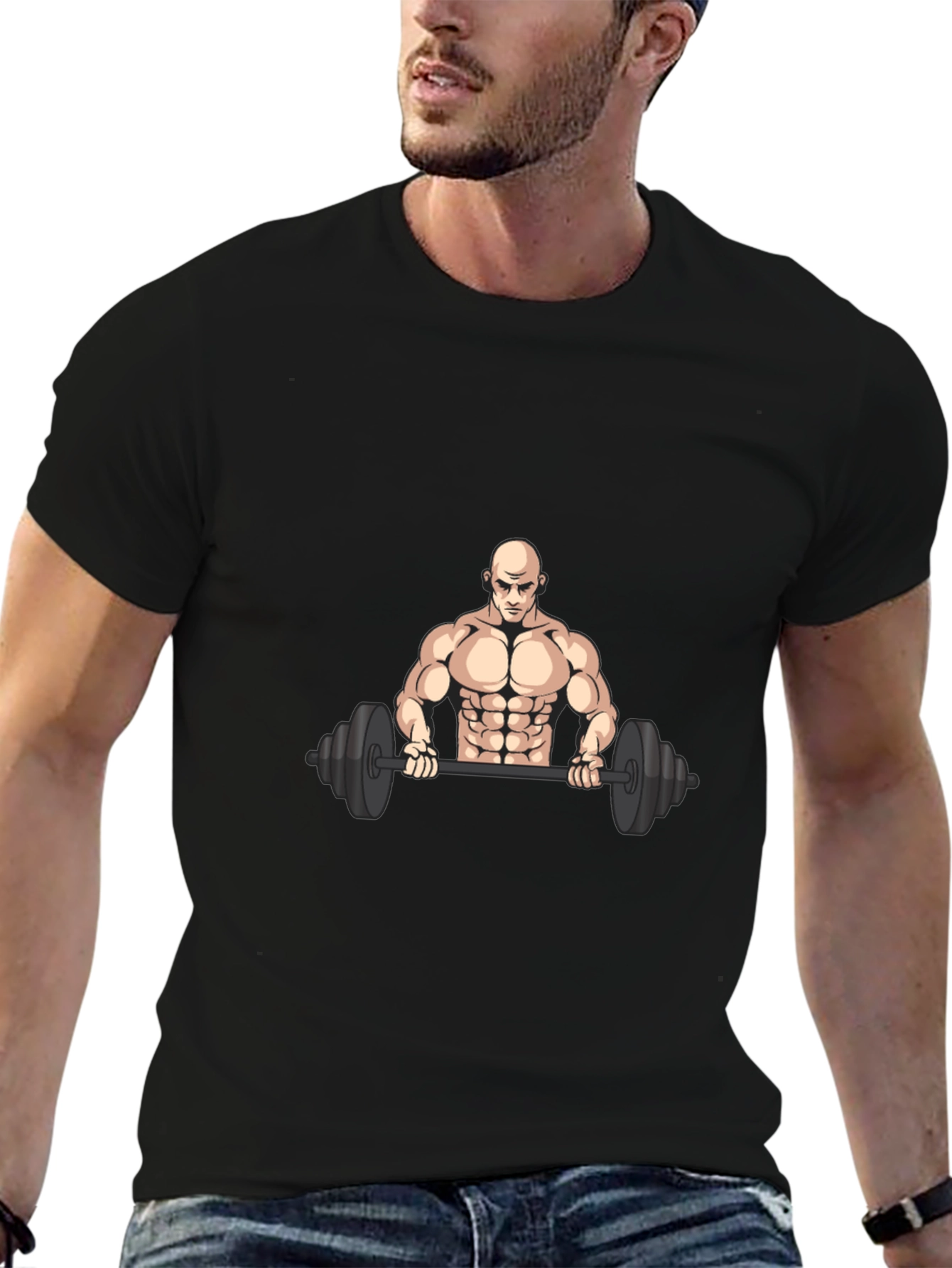 Weightlifting Graphic Tee - Black