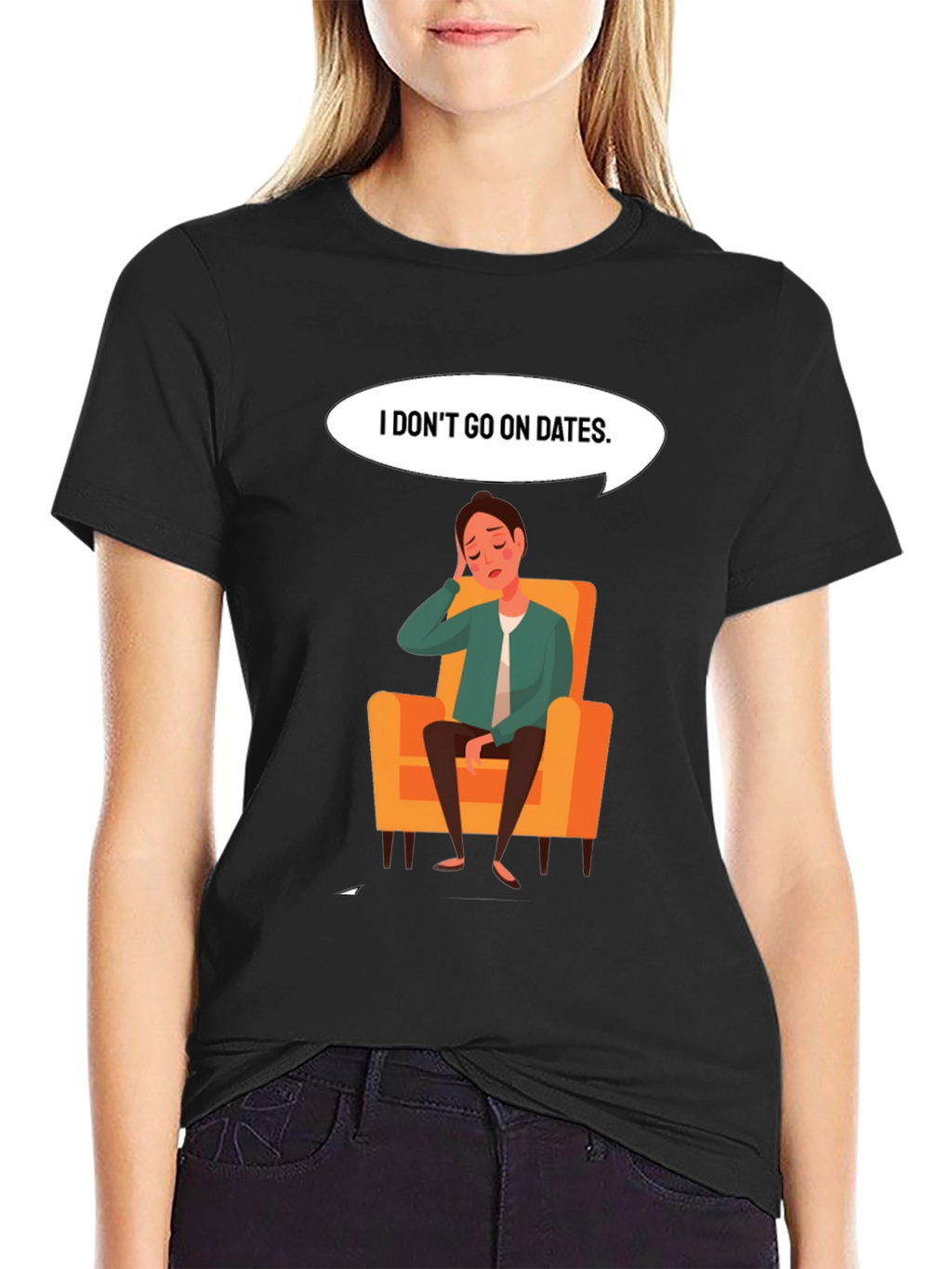 Mens I Dont Go On Dates Graphic Tee