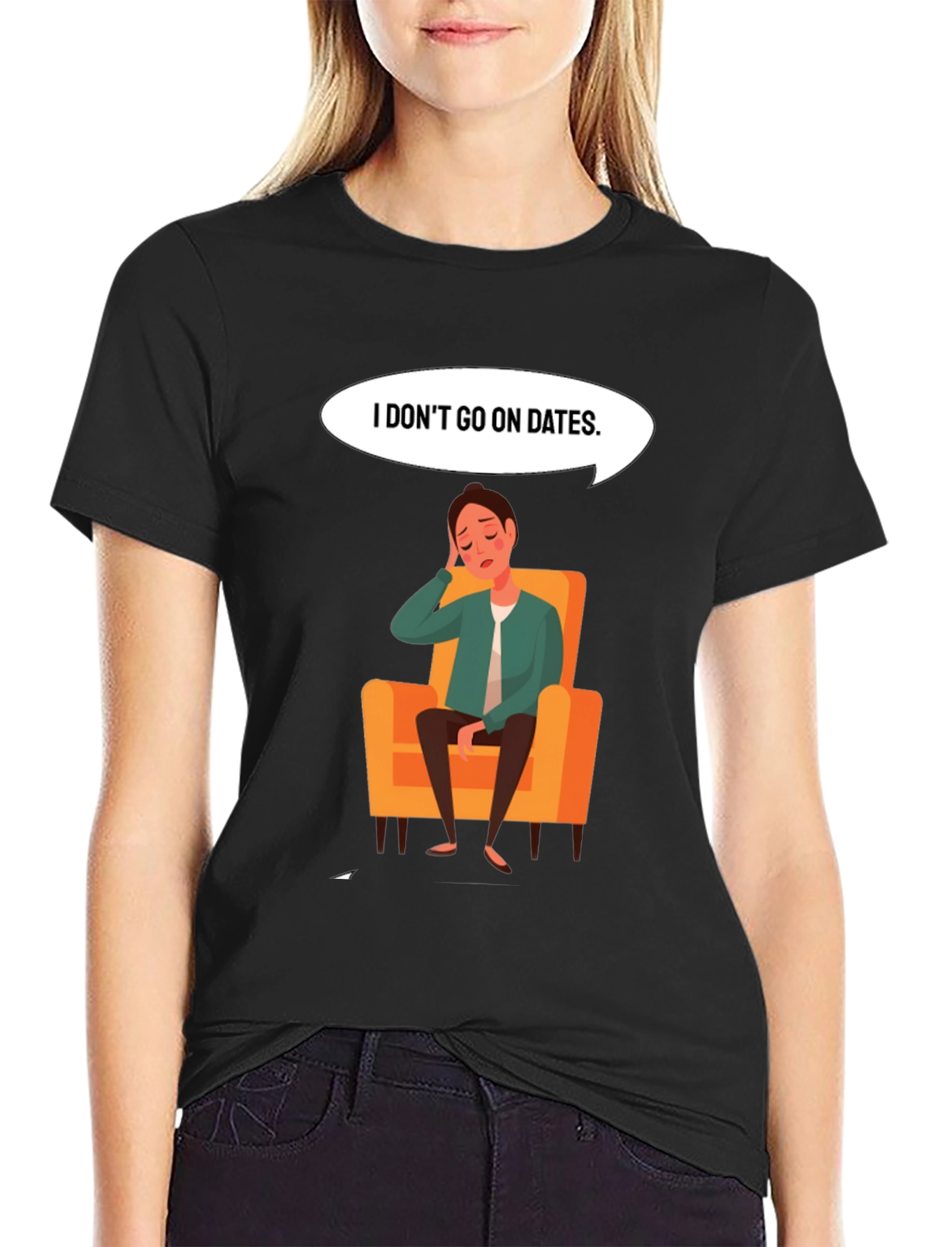 Mens I Dont Go On Dates Graphic Tee