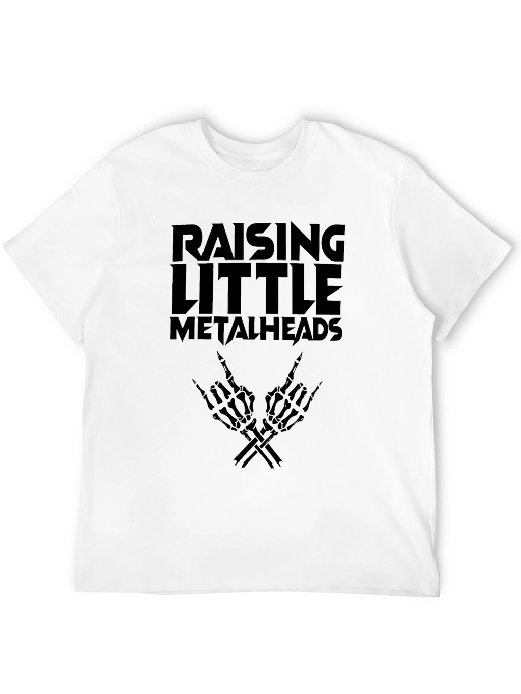 Raising Little Metalheads Black Graphic T-Shirt