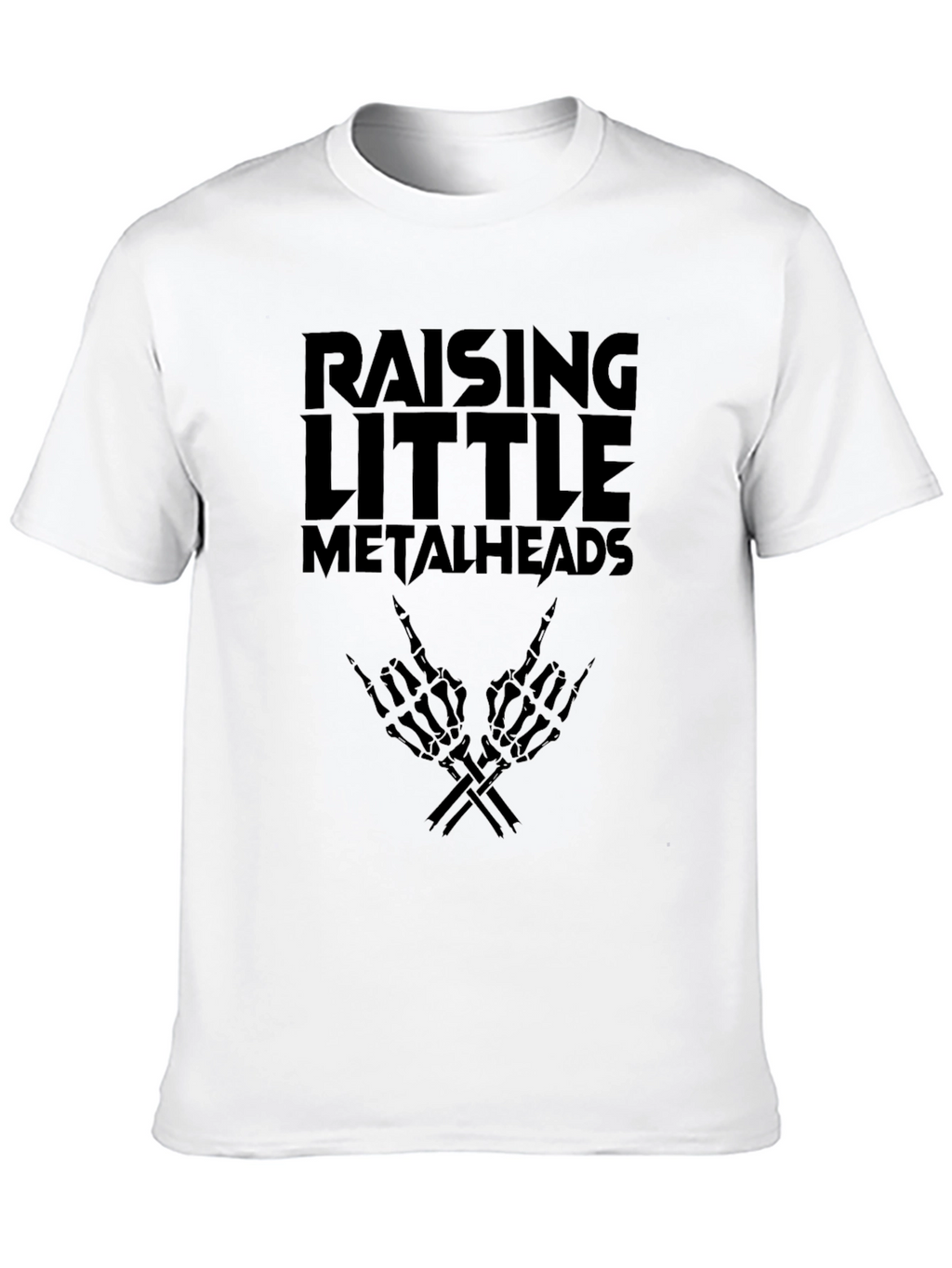 Raising Little Metalheads Black Graphic T-Shirt