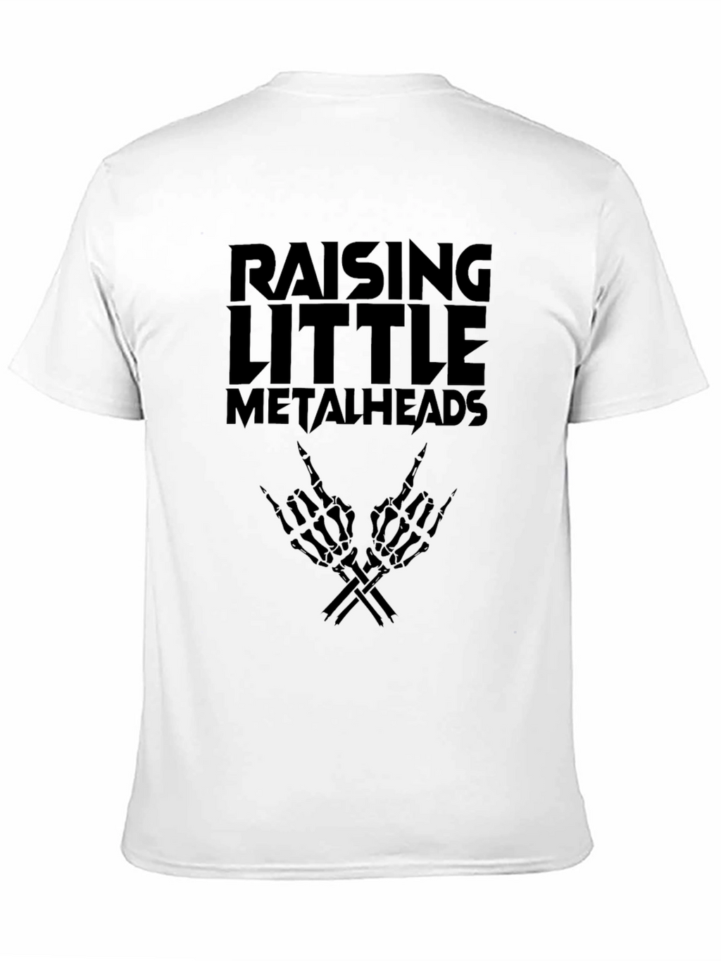 Raising Little Metalheads Black Graphic T-Shirt