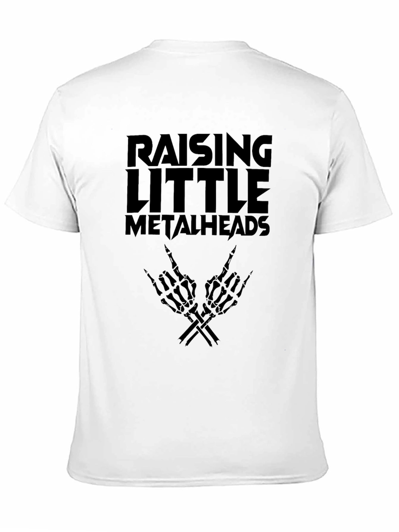 Raising Little Metalheads Black Graphic T-Shirt