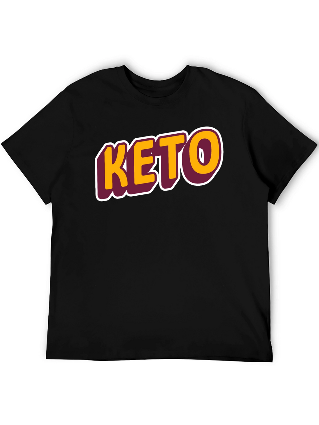 Keto Graphic Tee - Black Casual T-Shirt