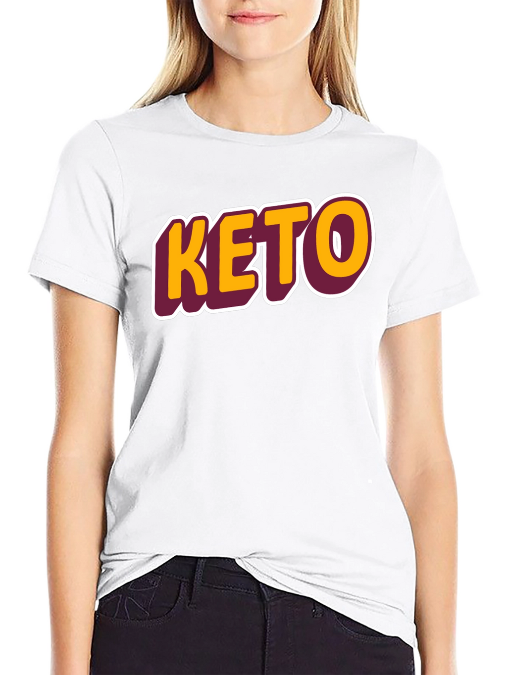 Keto Graphic Tee - Black Casual T-Shirt