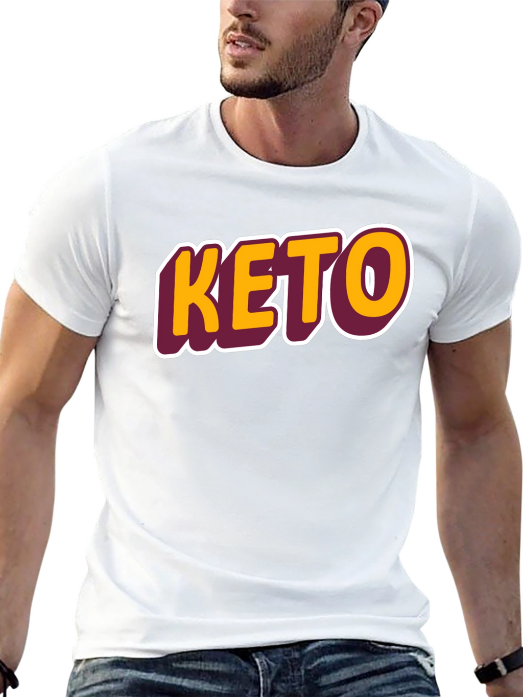 Keto Graphic Tee - Black Casual T-Shirt