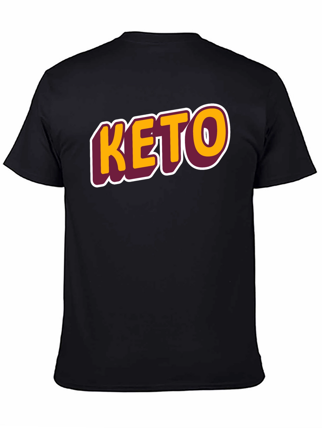 Keto Graphic Tee - Black Casual T-Shirt