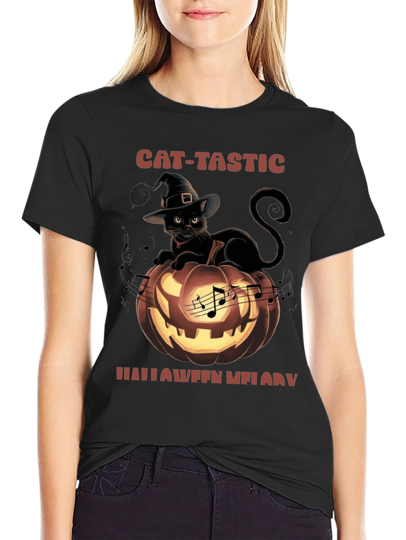 Cat-Tastic Halloween Melody T-Shirt