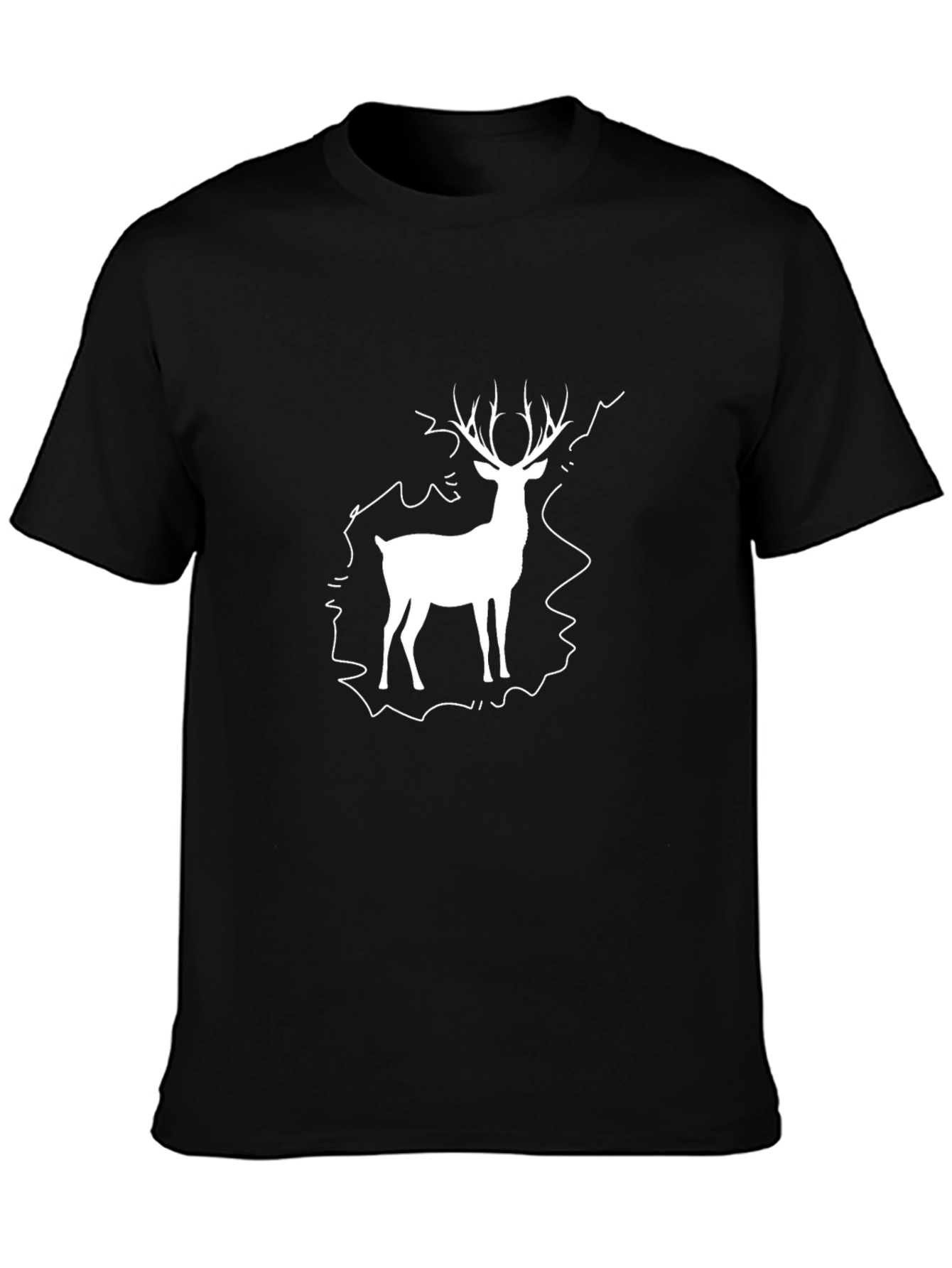 Stag Graphic Tee - Classic Black T-Shirt