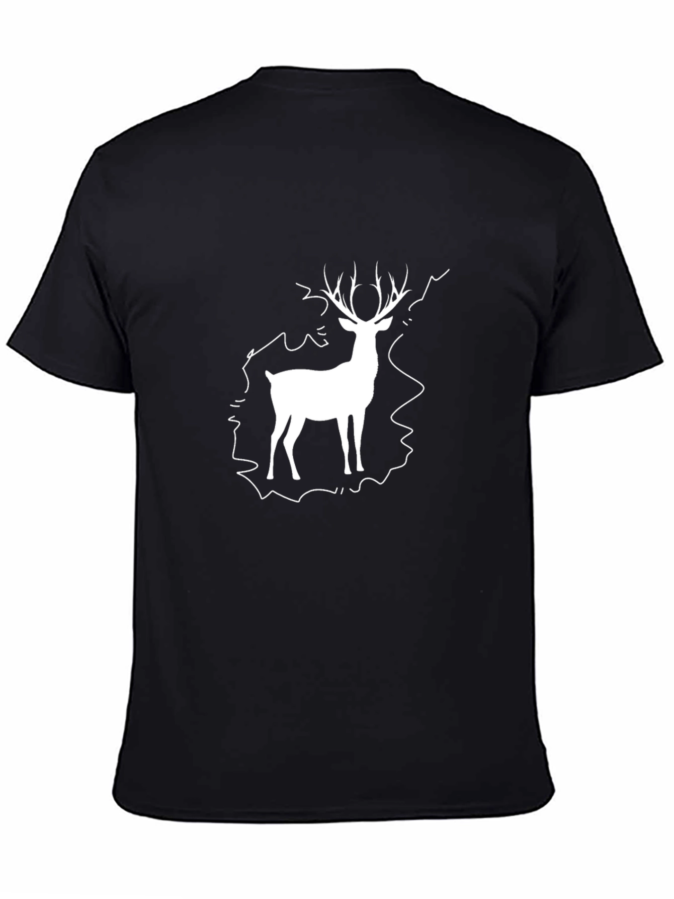 Stag Graphic Tee - Classic Black T-Shirt