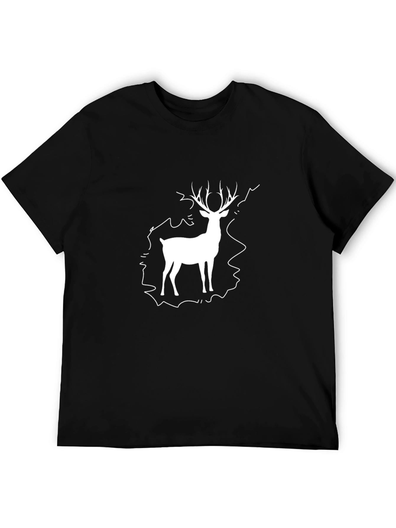 Stag Graphic Tee - Classic Black T-Shirt