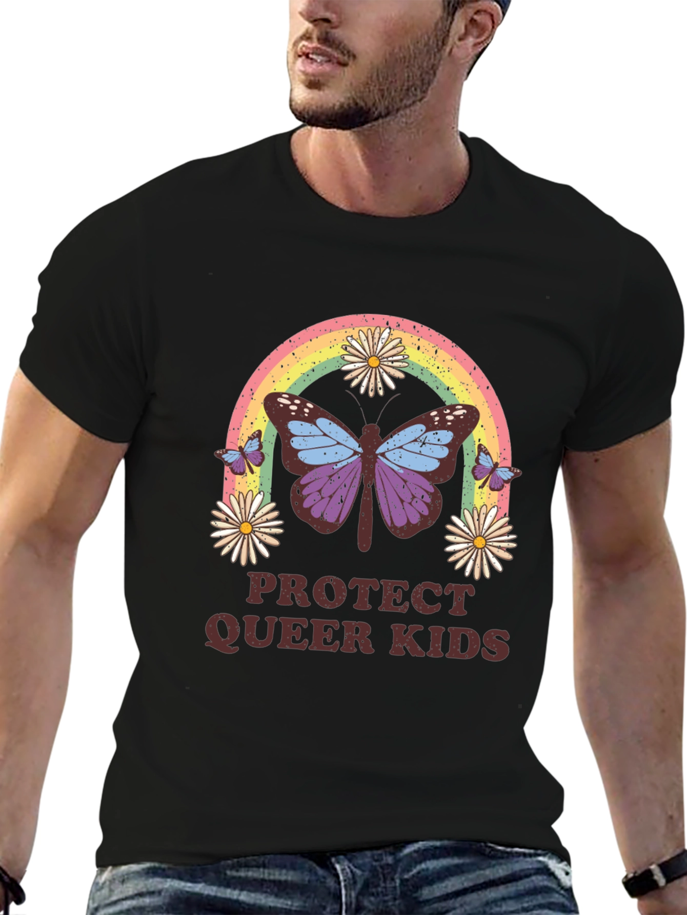 Protect Queer Kids Butterfly T-Shirt