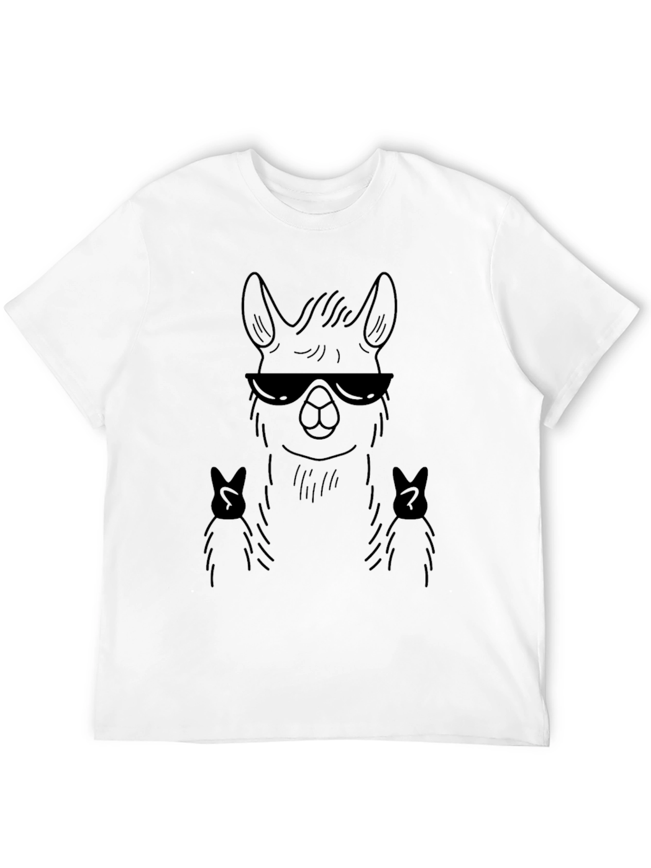 Cool Llama T-Shirt - Black