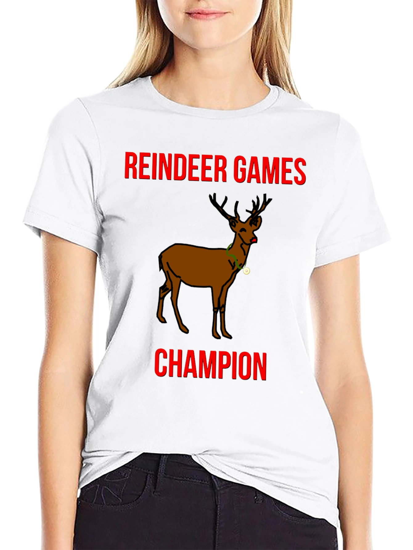 Reindeer Games Champion Graphic T-Shirt
