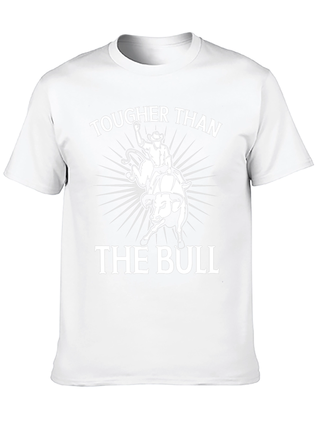 Tougher Than The Bull Graphic Tee - Cowboy Rodeo