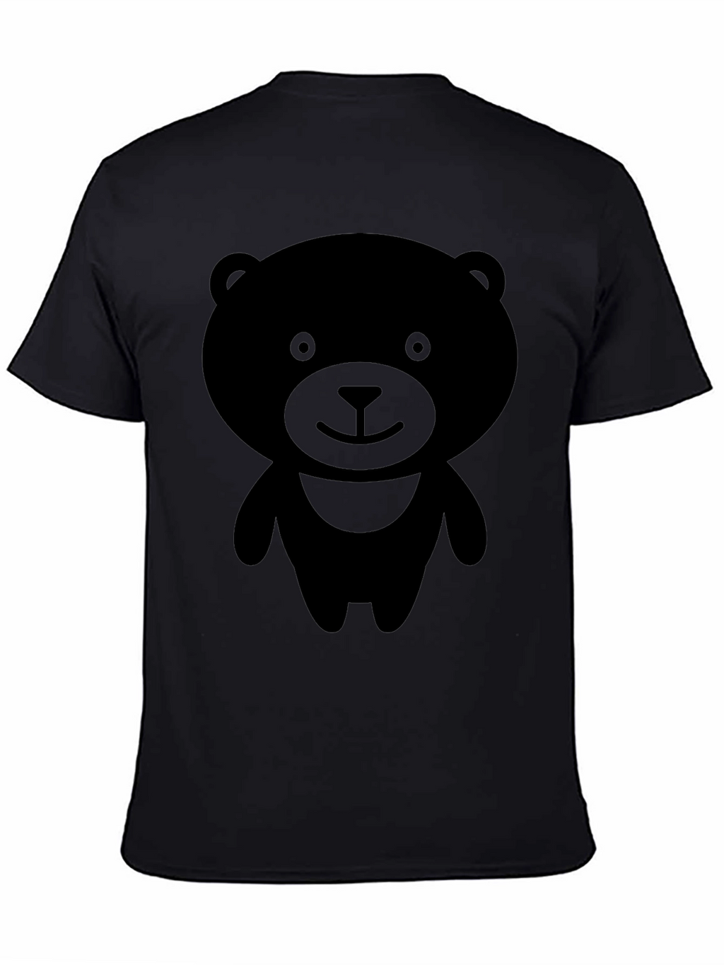 Black Bear Graphic T-Shirt - Cute Cartoon Design