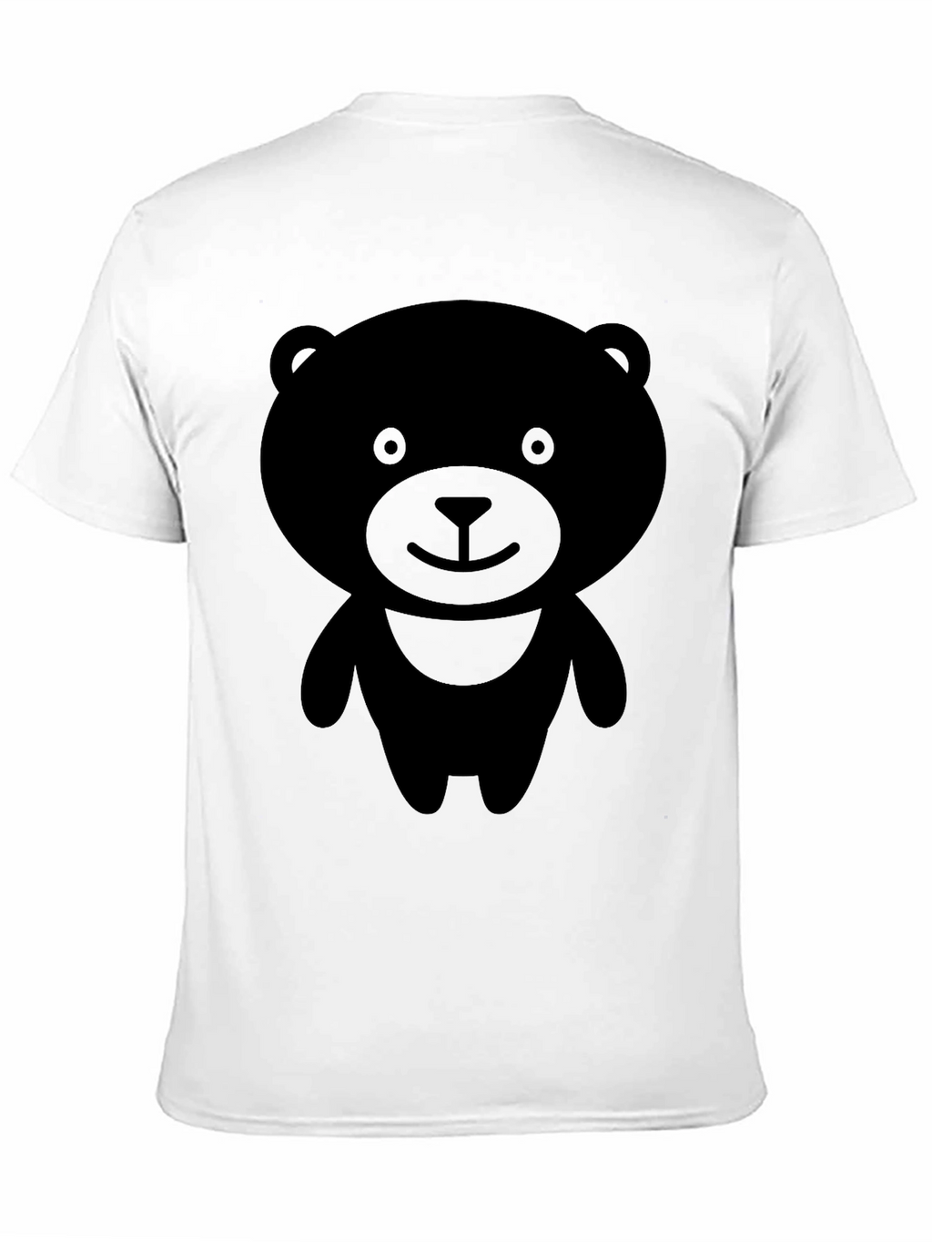 Black Bear Graphic T-Shirt - Cute Cartoon Design