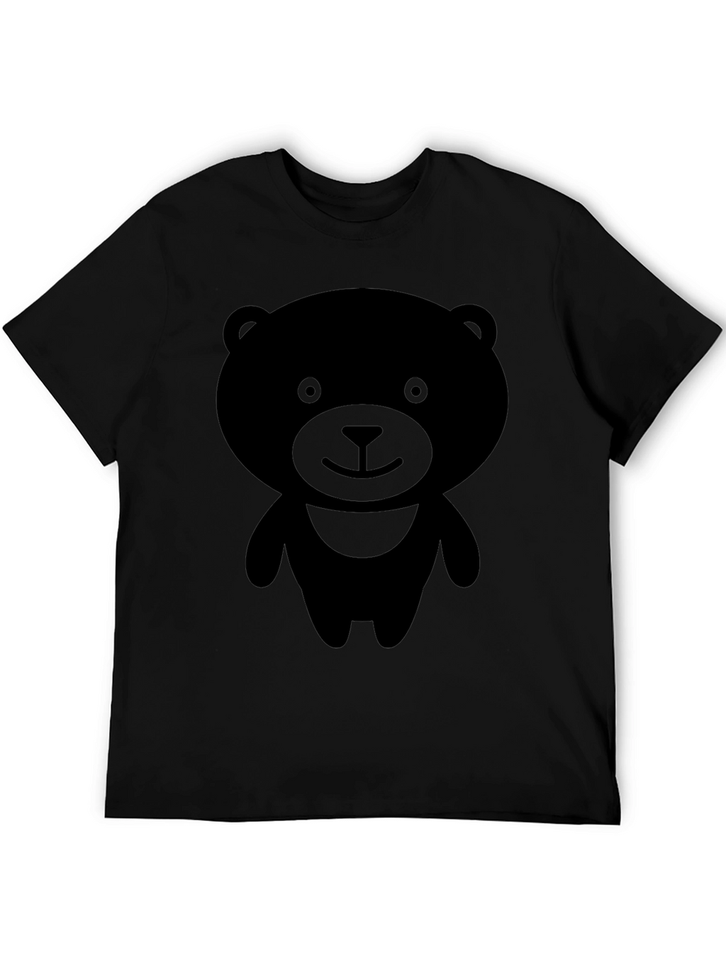 Black Bear Graphic T-Shirt - Cute Cartoon Design