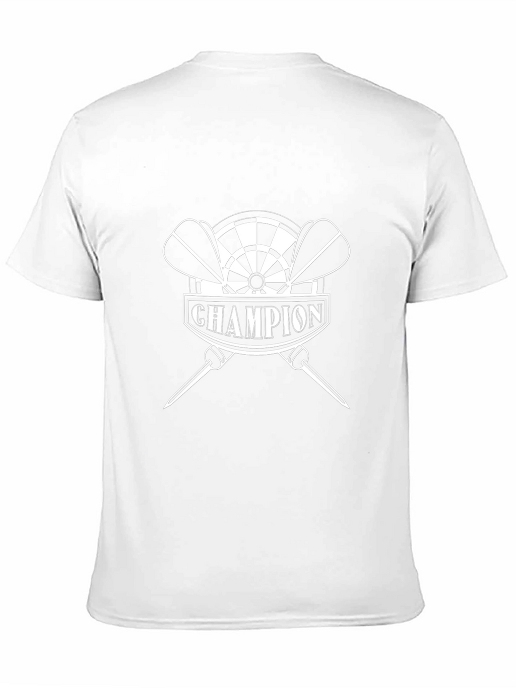 Champion Dart T-Shirt - Black Stylish Dartboard Design