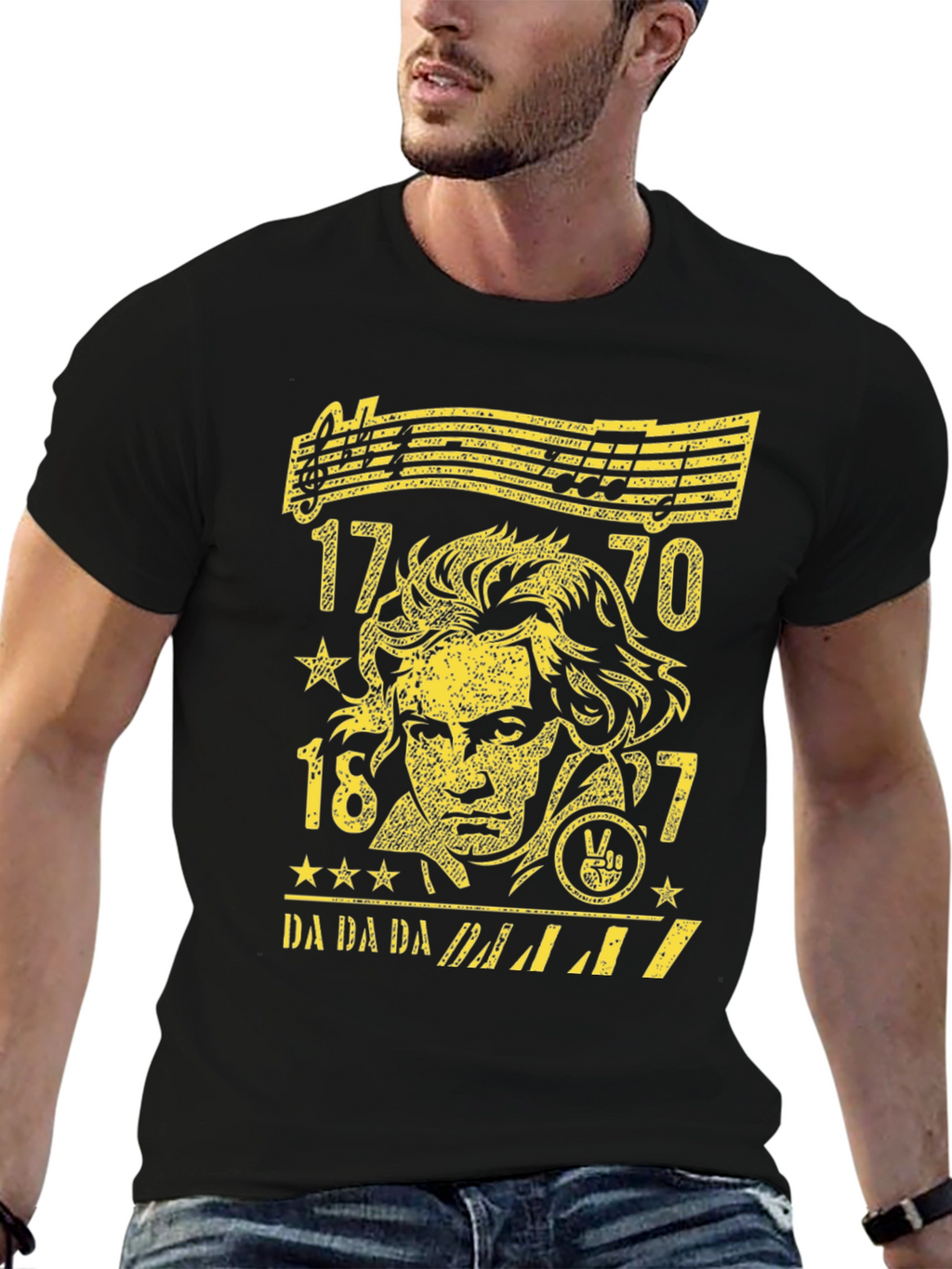 Beethoven Graphic Tee - Music Lover T-Shirt