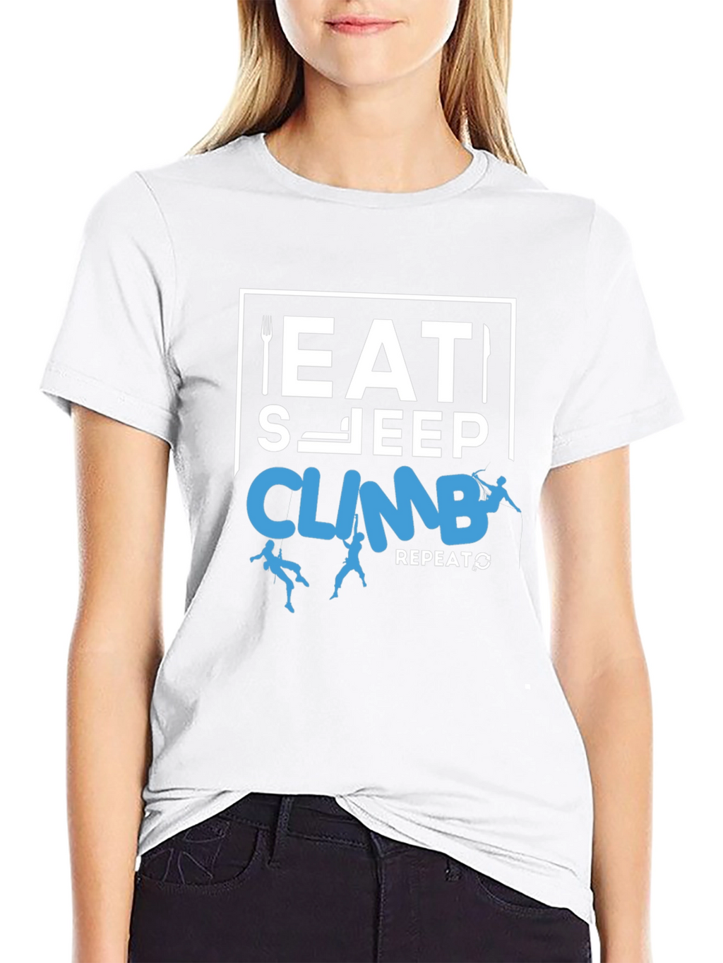 Eat Sleep Climb Repeat T-Shirt - Climbing Tee