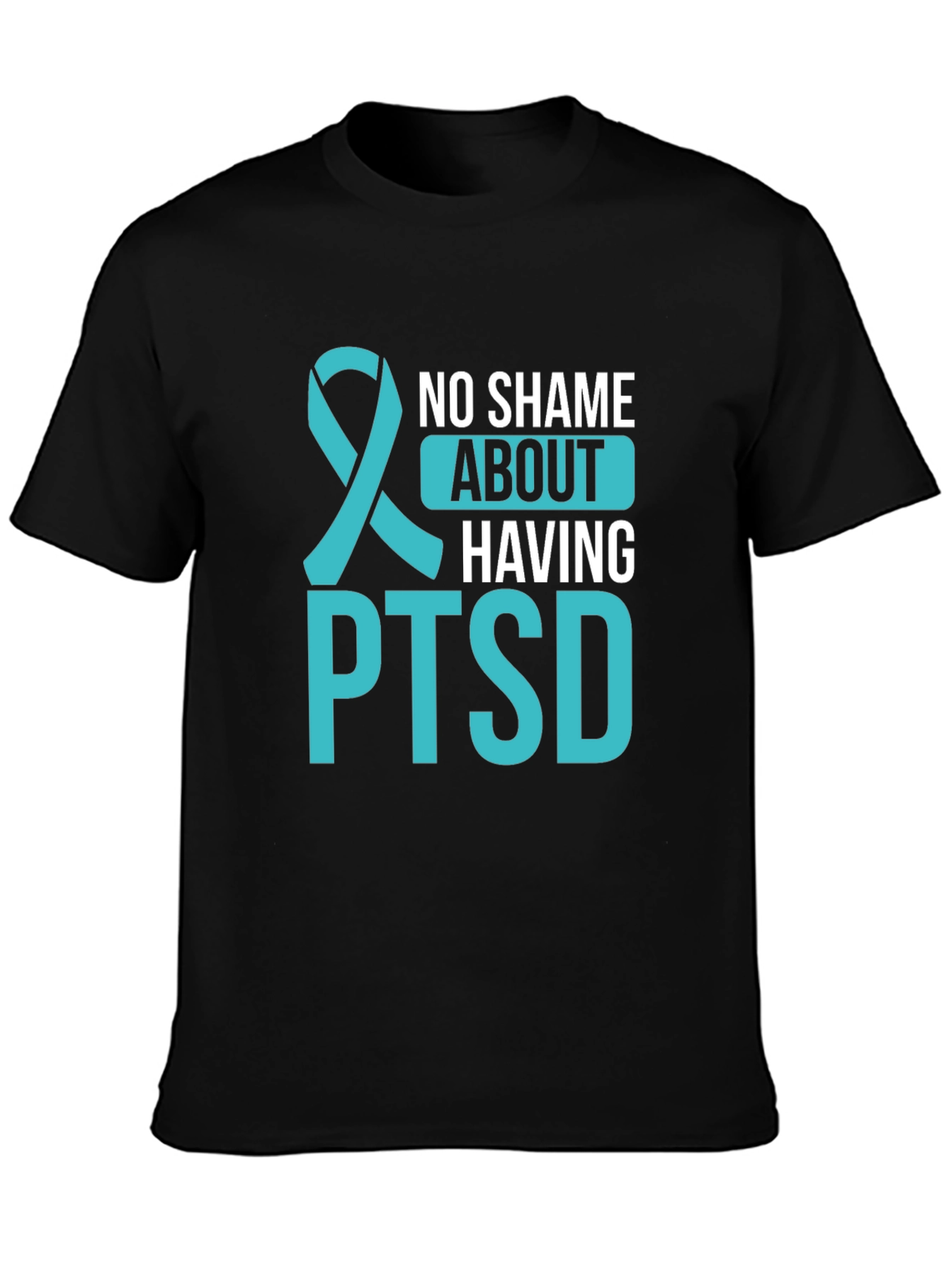 No Shame About Having PTSD Awareness Ribbon T-Shirt