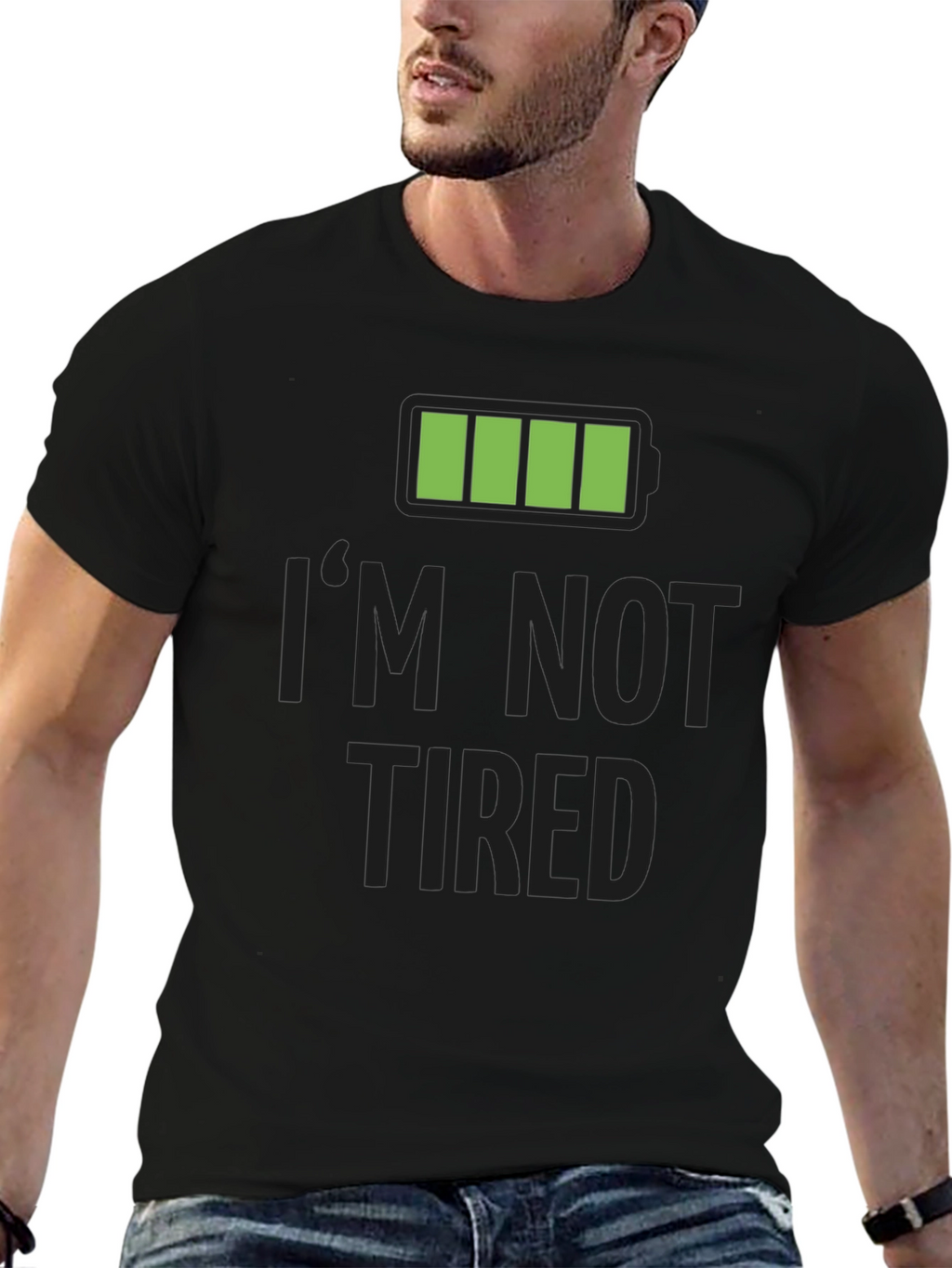 Full Battery Im Not Tired T-Shirt