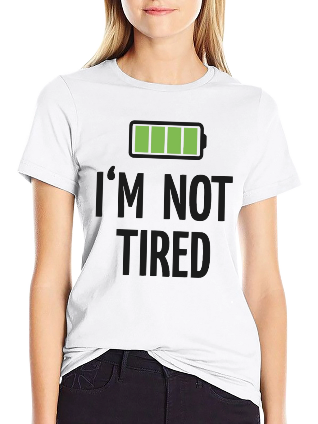 Full Battery Im Not Tired T-Shirt