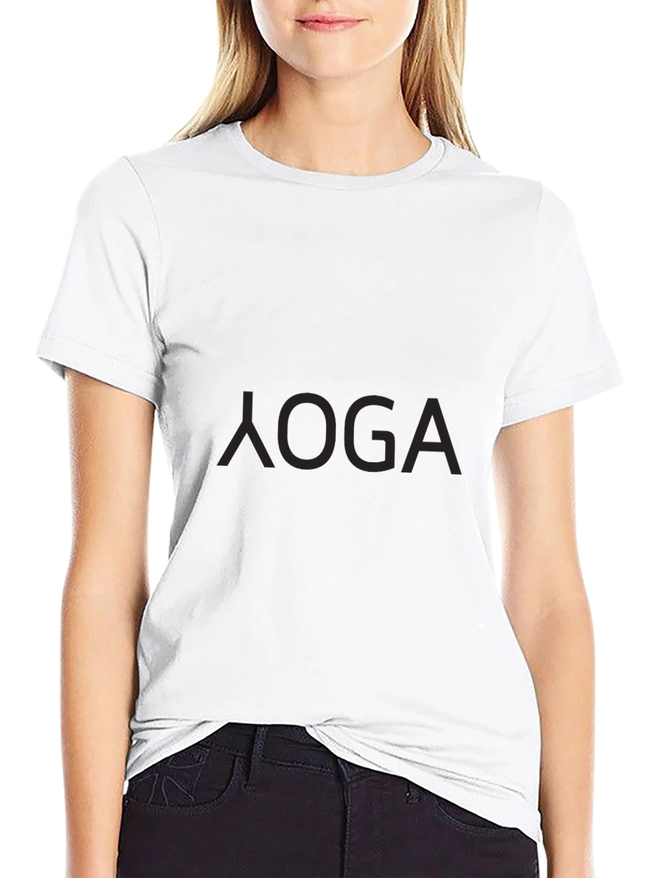 Yoga Black T-Shirt - Relaxed Fit Soft Fabric