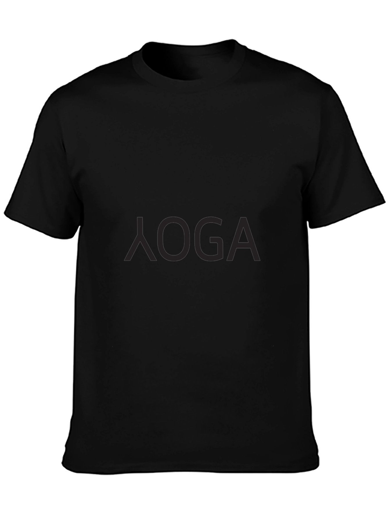 Yoga Black T-Shirt - Relaxed Fit Soft Fabric