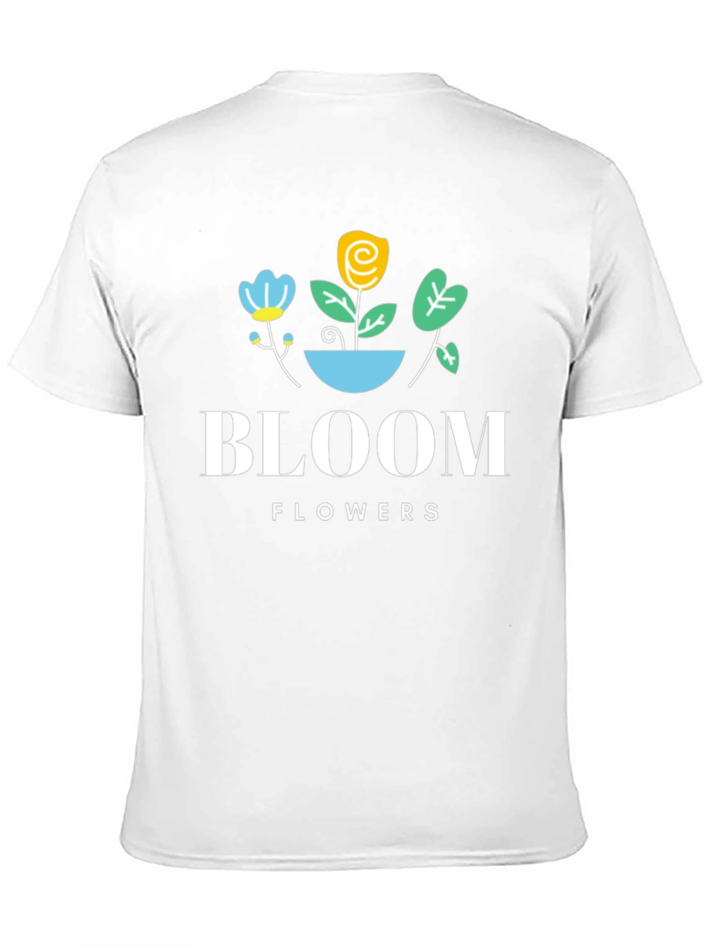 Bloom Flowers Black Graphic Tee