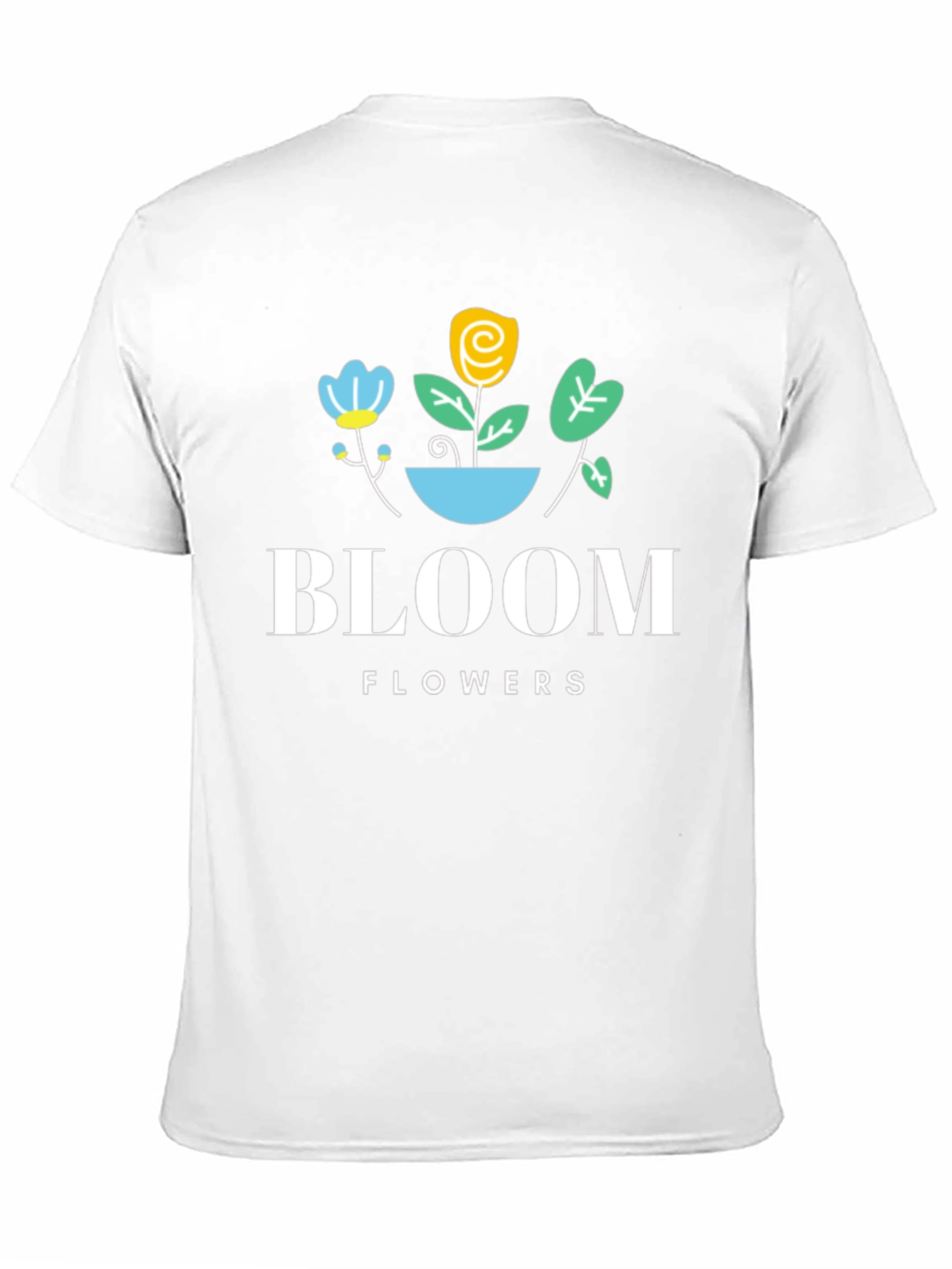 Bloom Flowers Black Graphic Tee