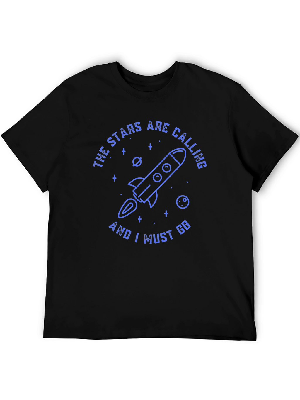 Stars Calling Rocket Graphic T-Shirt