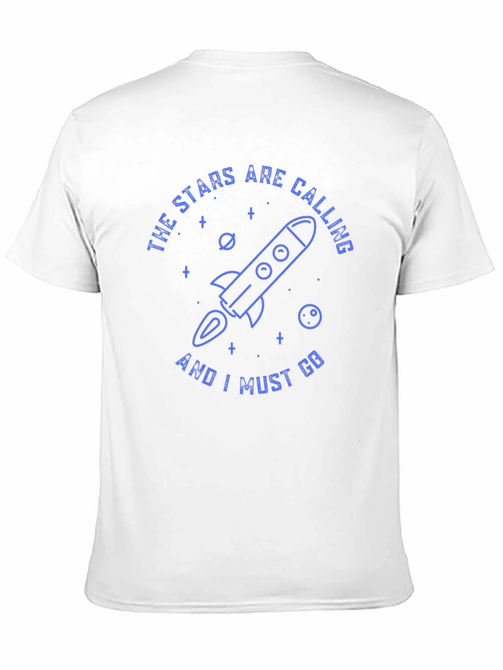 Stars Calling Rocket Graphic T-Shirt