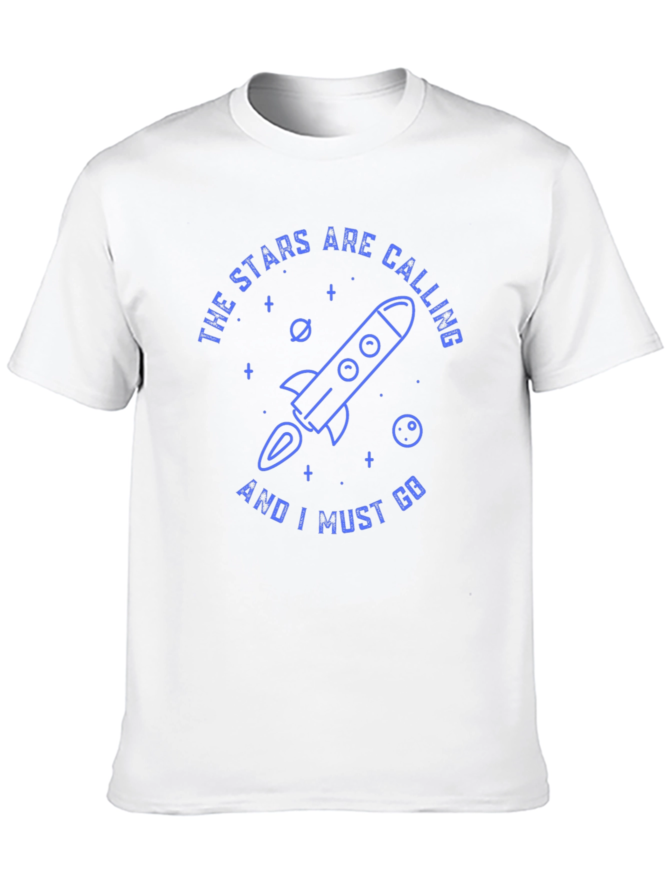 Stars Calling Rocket Graphic T-Shirt