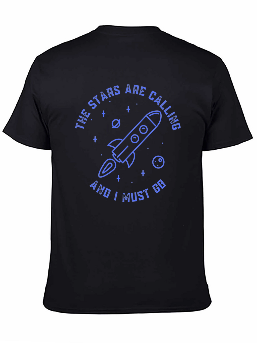 Stars Calling Rocket Graphic T-Shirt