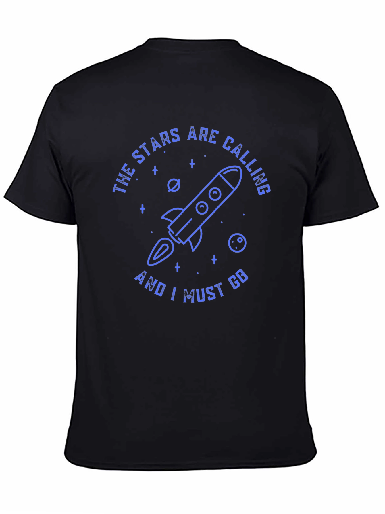 Stars Calling Rocket Graphic T-Shirt