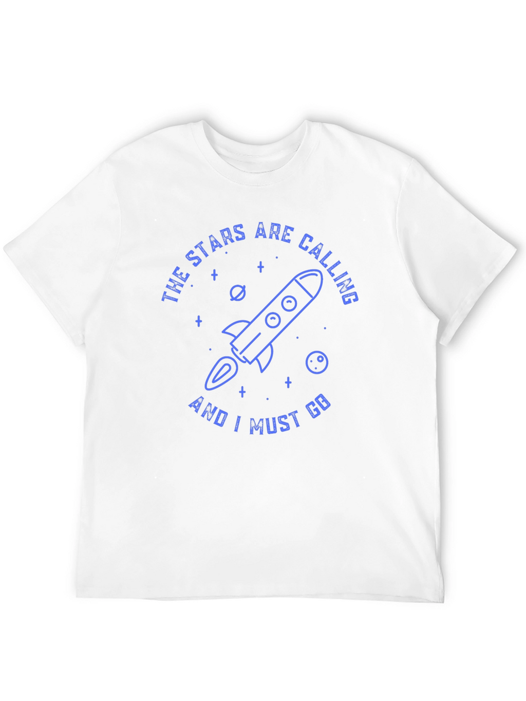 Stars Calling Rocket Graphic T-Shirt