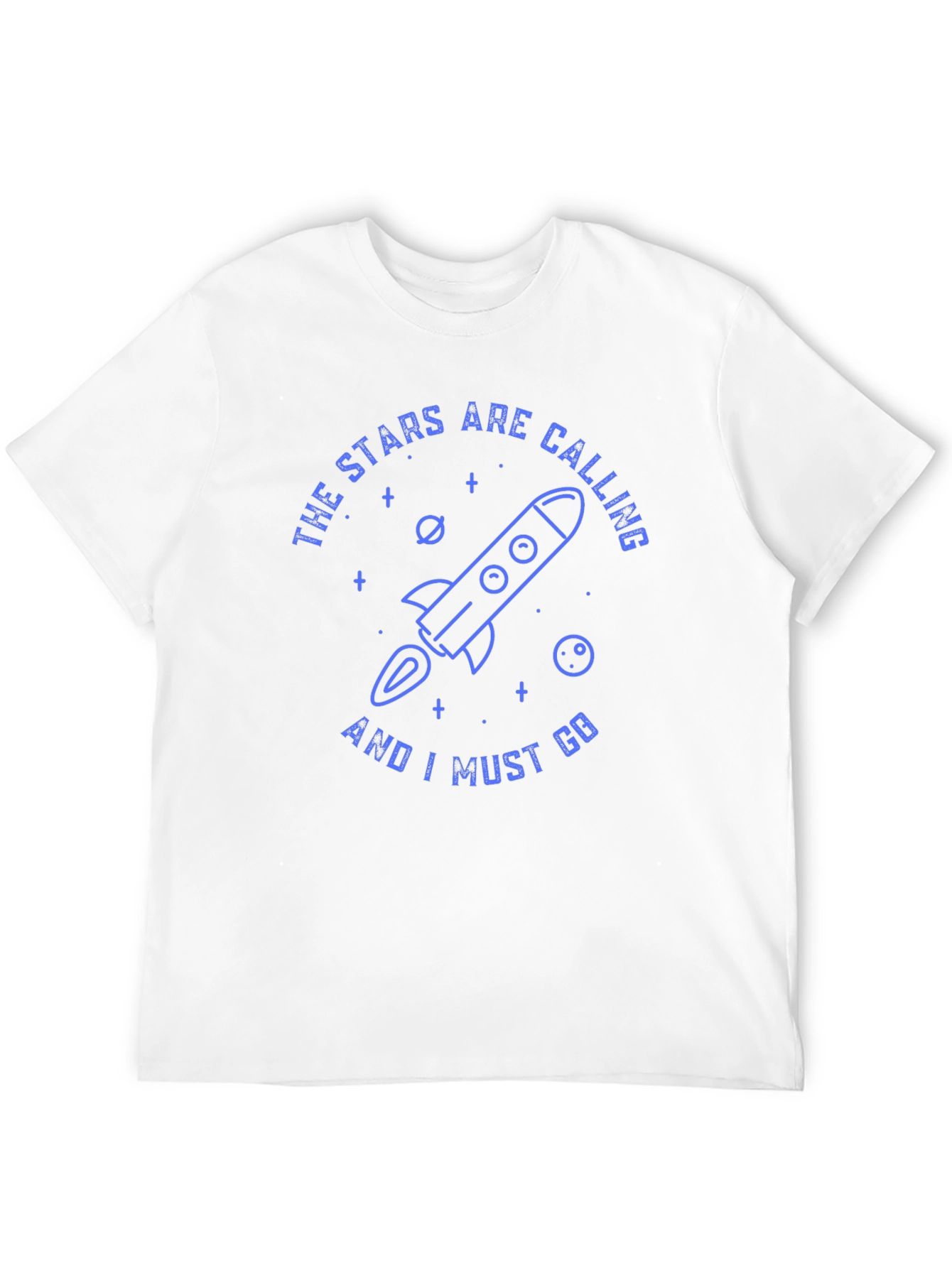 Stars Calling Rocket Graphic T-Shirt