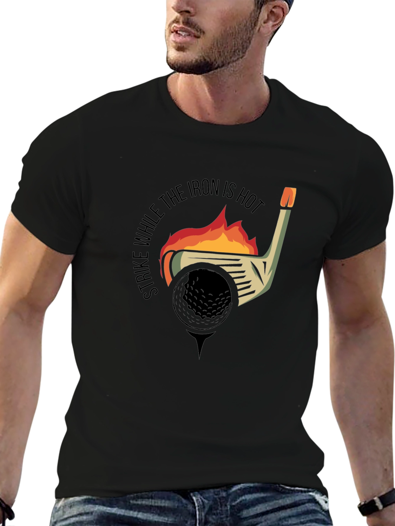 Strike While the Iron is Hot Golf T-Shirt
