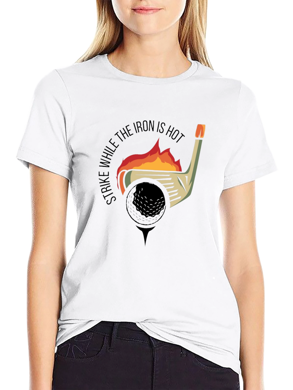 Strike While the Iron is Hot Golf T-Shirt