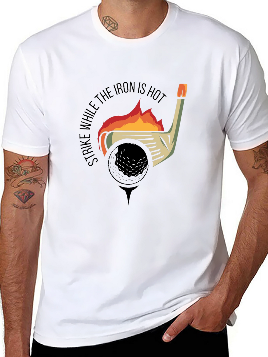 Strike While the Iron is Hot Golf T-Shirt