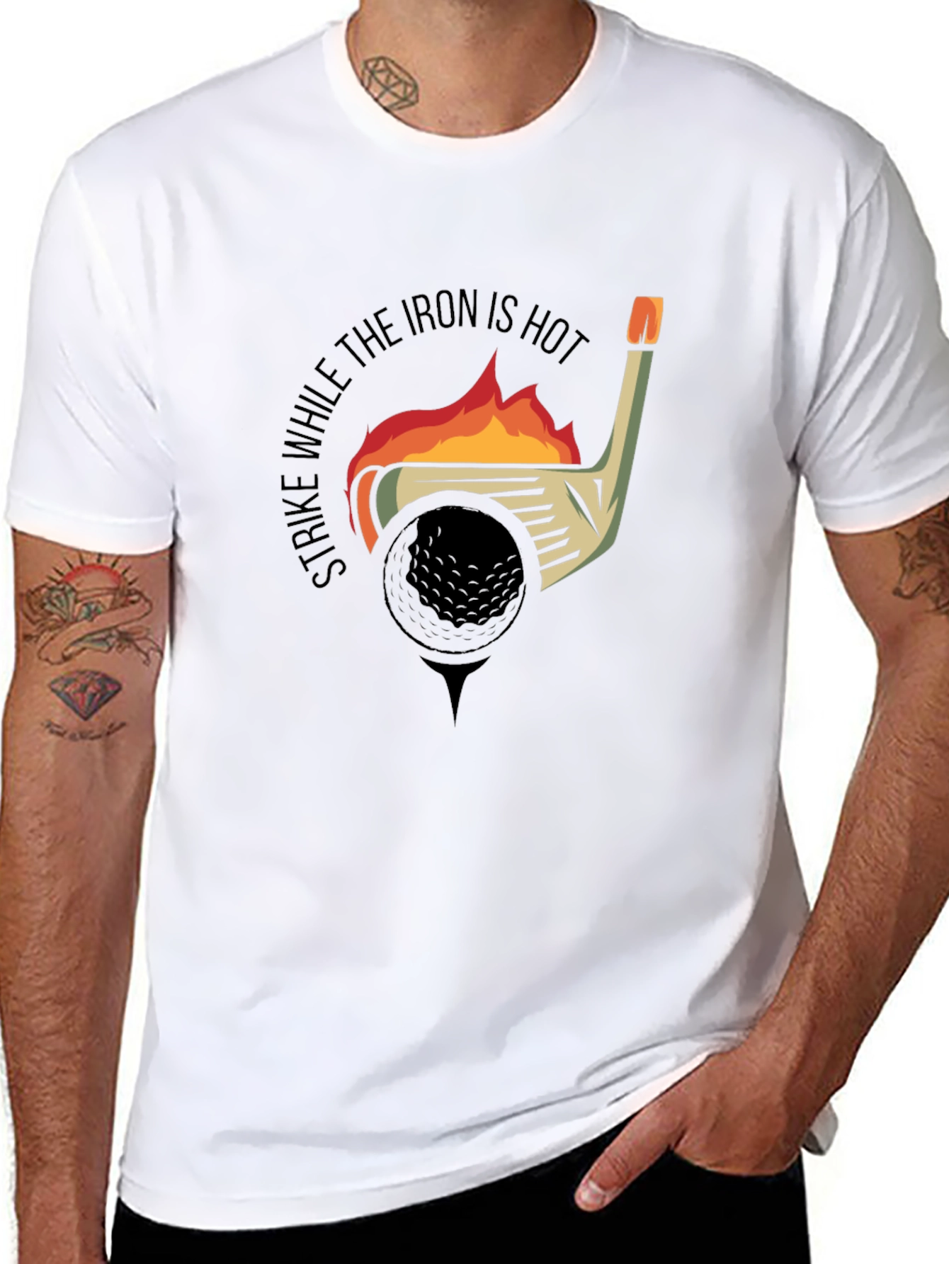 Strike While the Iron is Hot Golf T-Shirt