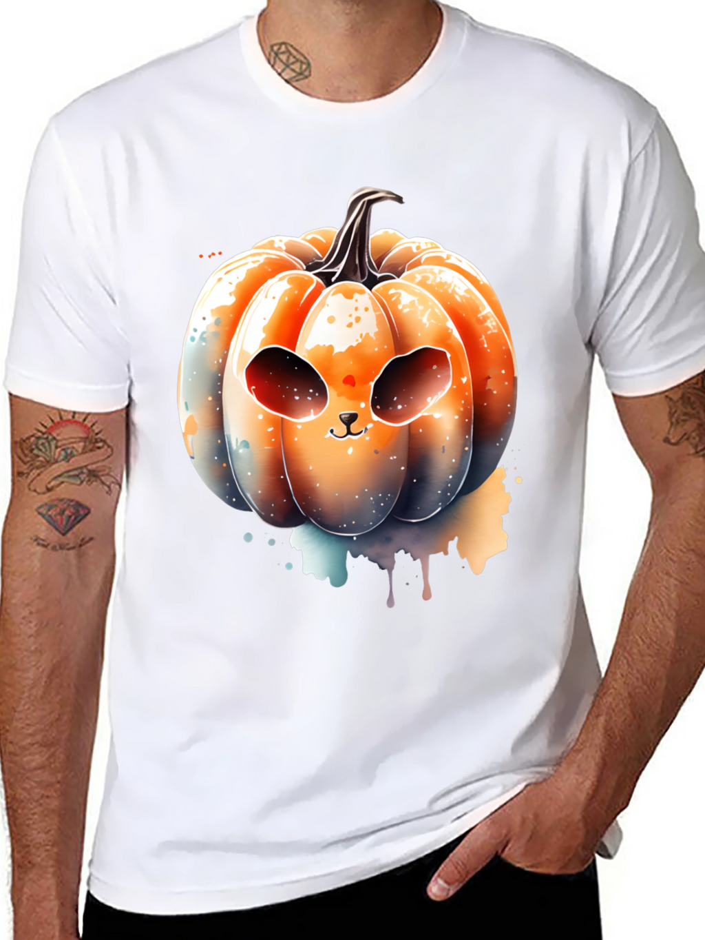 Spooky Cute Pumpkin T-Shirt - Halloween Apparel