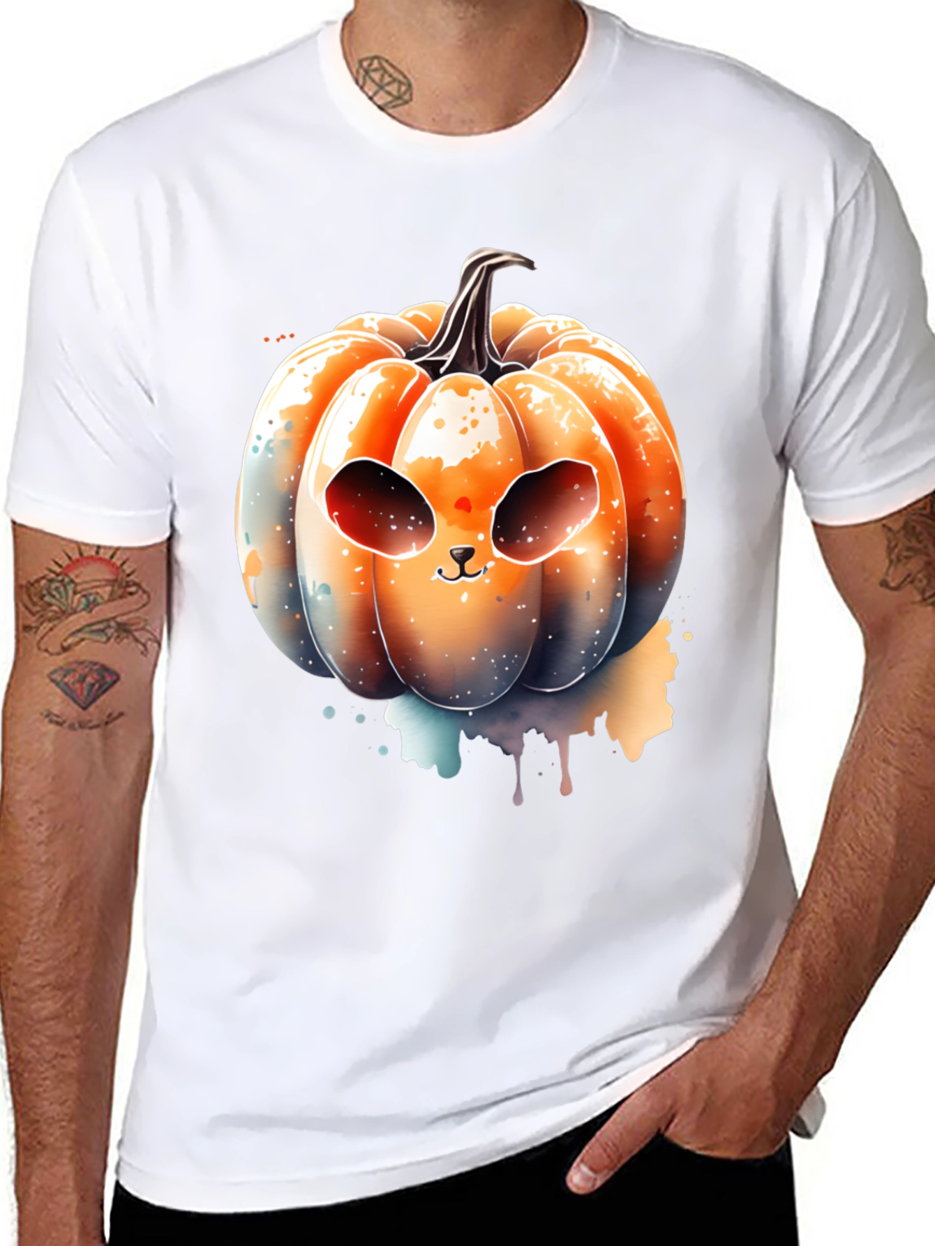 Spooky Cute Pumpkin T-Shirt - Halloween Apparel