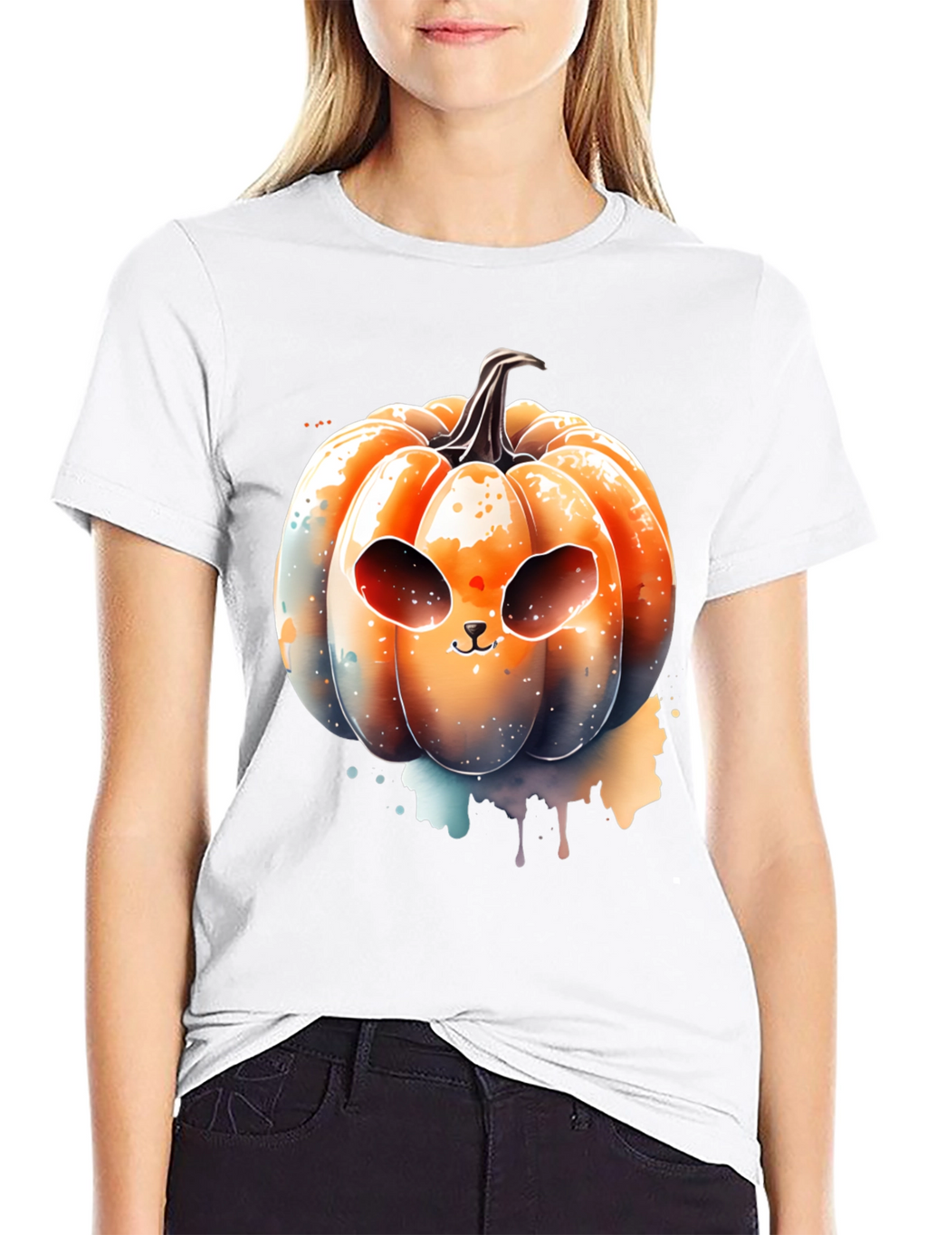 Spooky Cute Pumpkin T-Shirt - Halloween Apparel