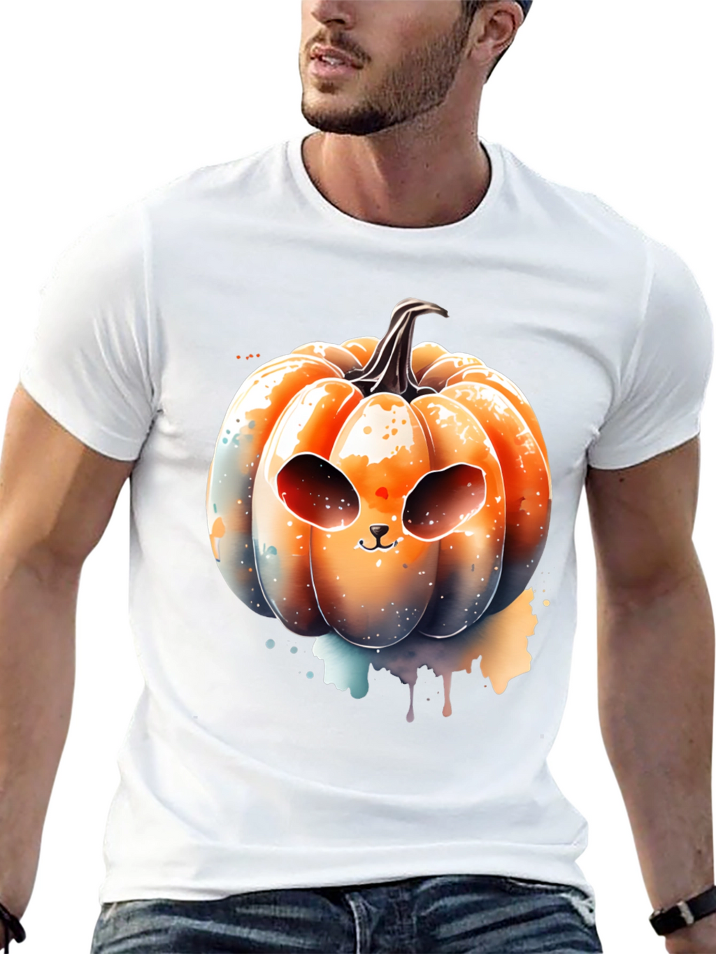 Spooky Cute Pumpkin T-Shirt - Halloween Apparel